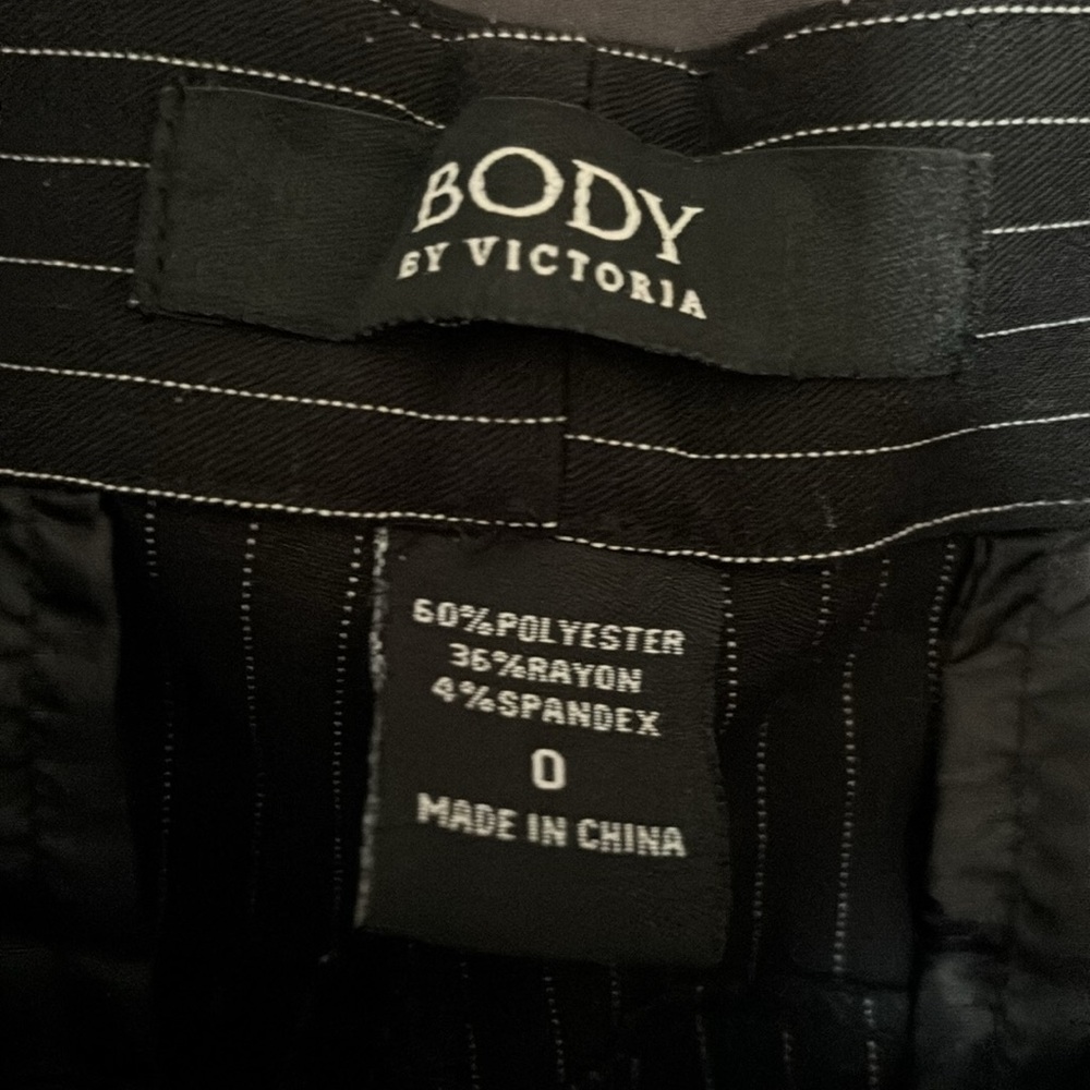 Body by Victoria black pin stipe slacks - Picture 3 of 7